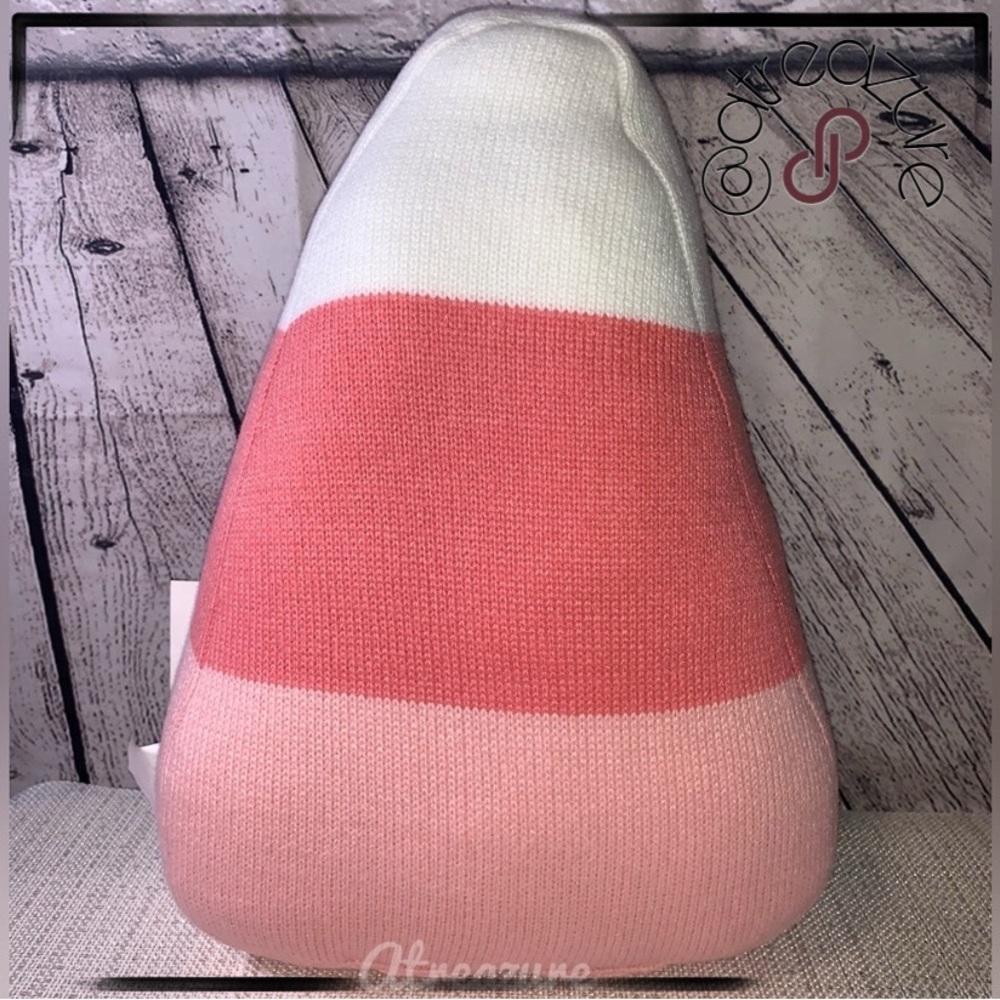 🆕 Caro Pink Candy Corn Pillow